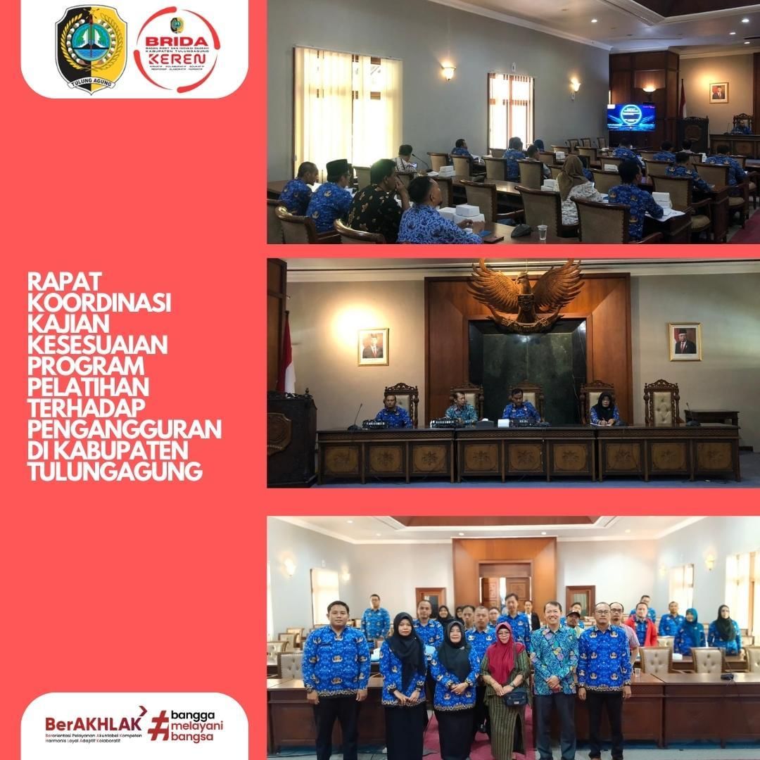 Rapat Koordinasi Kajian Kesesuaian Program Pelatihan terhadap Pengangguran di Kabupaten Tulungagung