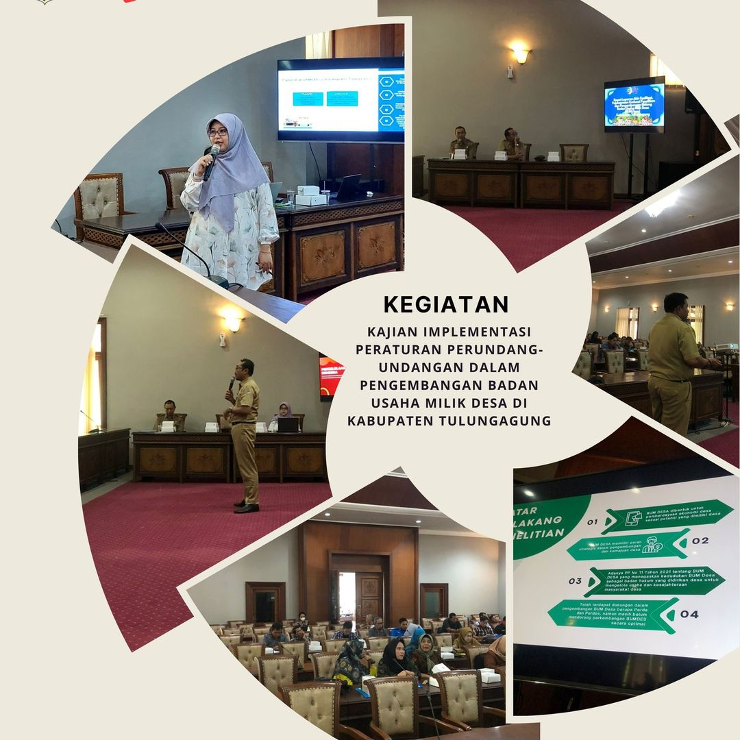 Kegaiatan Rapat Kajian Implementasi Peraturan Perundang-undangan dalam Pengembangan Badan Usaha Milik Desa di Kabupaten Tulungagung