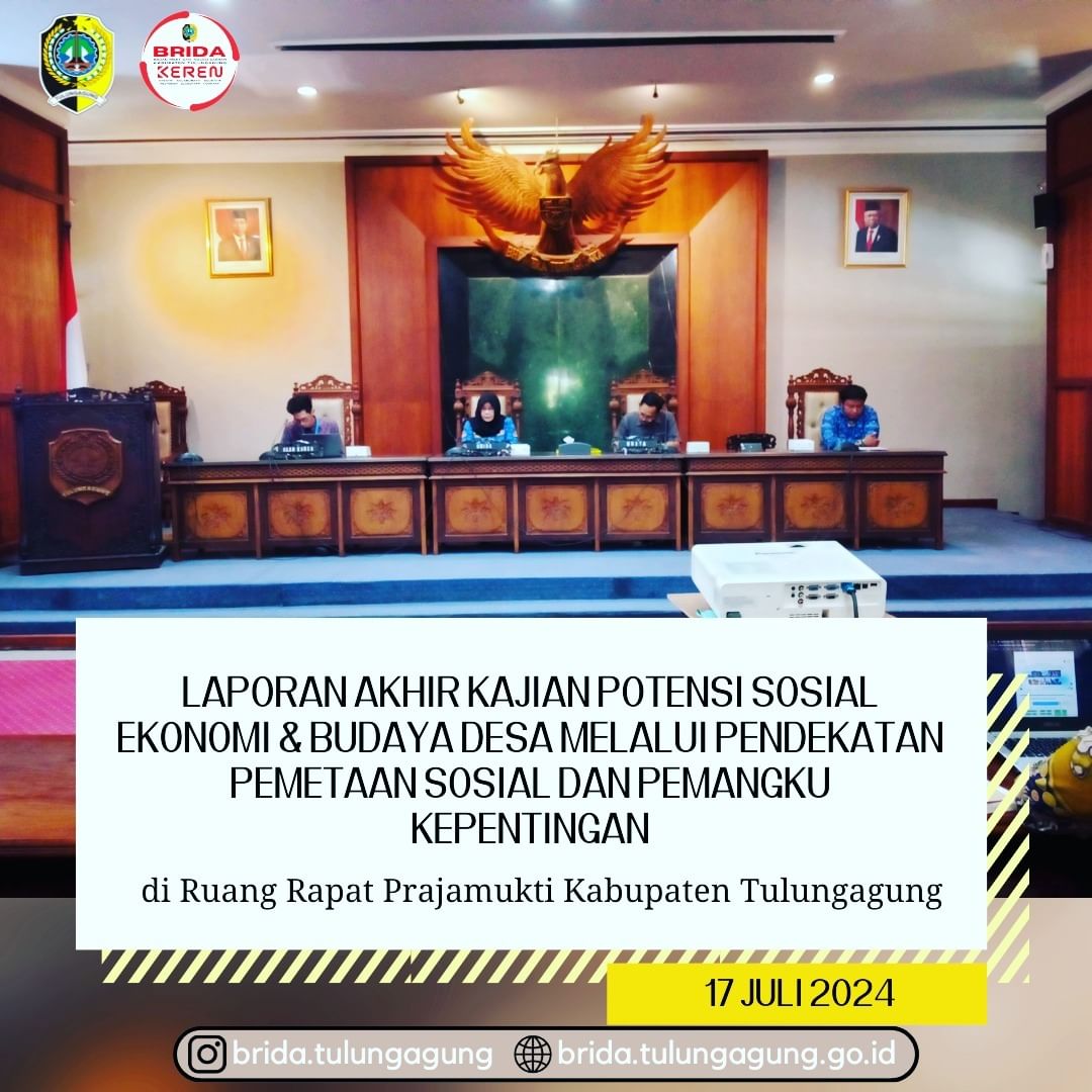 LAPORAN AKHIR KAJIAN POTENSI SOSIAL EKONOMI & BUDAYA DESA MELALUI PENDEKATAN PEMETAAN SOSIAL DAN PEMANGKU KEPENTINGAN