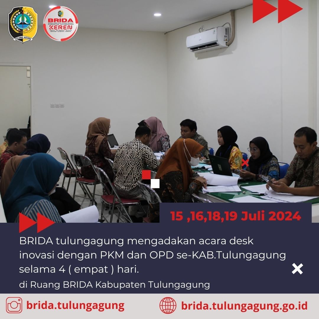 Desk inovasi perihal pengukuran Indeks Inovasi Daerah (llD) Kabupaten Tulungagung Tahun 2024