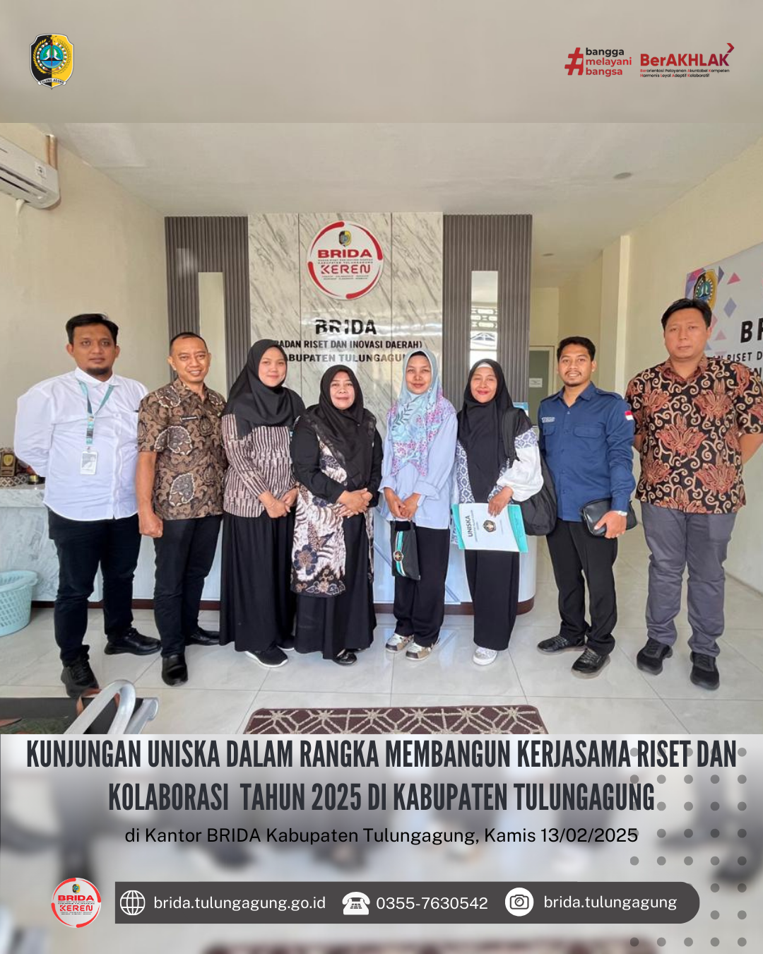 Kunjungan UNISKA dalam rangka membangun kerjasama riset dan kolaborasi tahun 2025 di Kabupaten Tulungagung
