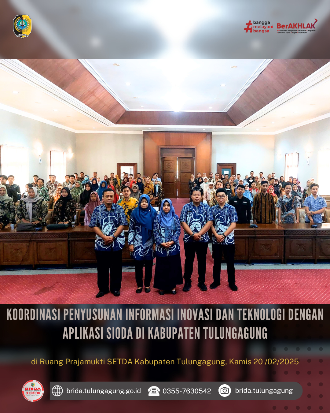 Rakor dan Bimtek Penyusunan Informasi Inovasi dan Teknologi menggunakan aplikasi SIODA di Kabupaten Tulungagung