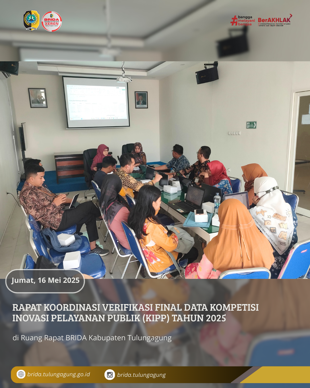 Rapat Koordinasi Verifikasi Final Data Kompetisi Inovasi Pelayanan Publik (KIPP) Tahun 2025