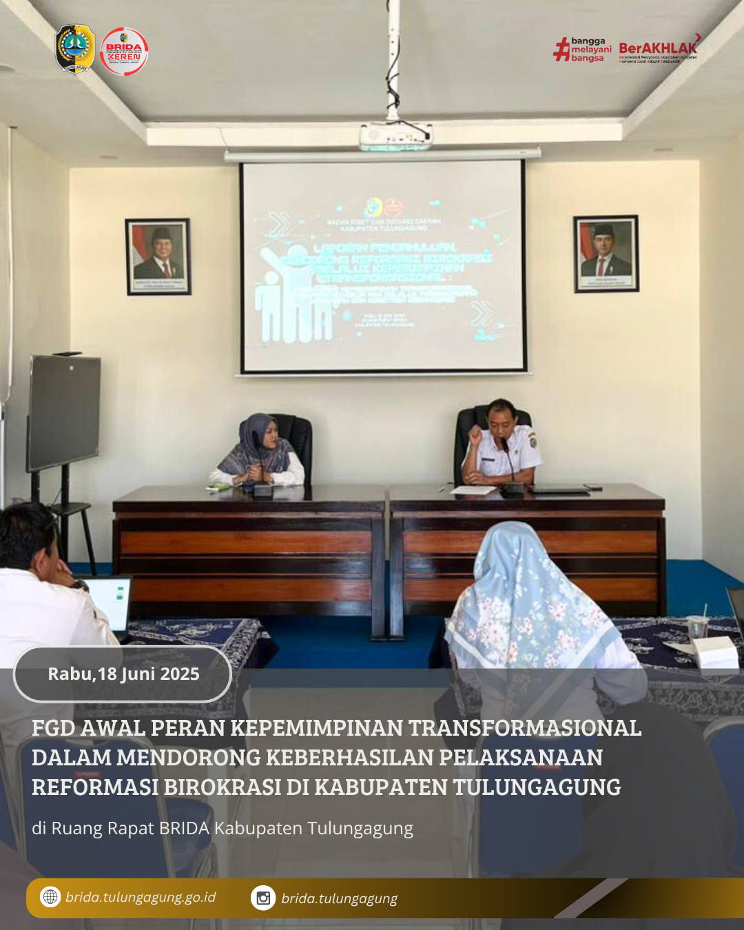 Focus Group Discussion (FGD) Awal Peran Kepemimpinan Transformasional Dalam Mendorong Keberhasilan Pelaksanaan Reformasi Birokrasi Di Kabupaten Tulungagung